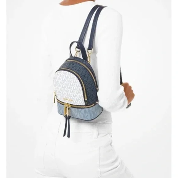 Bags Womens Blue Rhea Mini Backpack Micheal Kors Poshmark